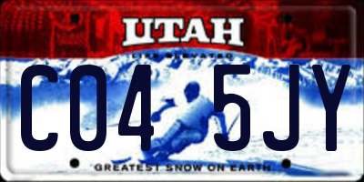 UT license plate C045JY