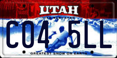 UT license plate C045LL