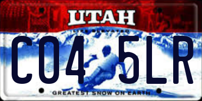 UT license plate C045LR