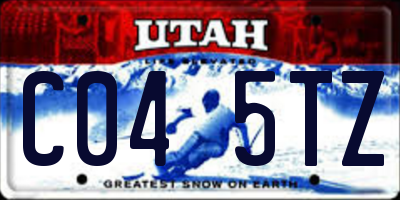 UT license plate C045TZ