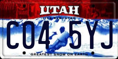 UT license plate C045YJ