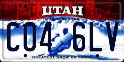 UT license plate C046LV