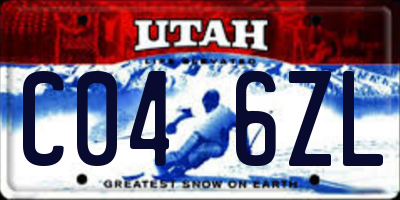 UT license plate C046ZL