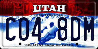 UT license plate C048DM