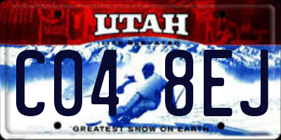 UT license plate C048EJ