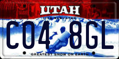 UT license plate C048GL