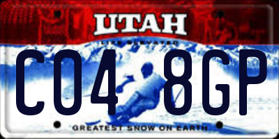 UT license plate C048GP