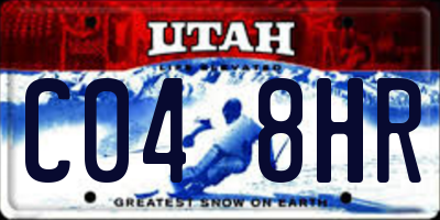 UT license plate C048HR
