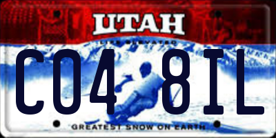UT license plate C048IL