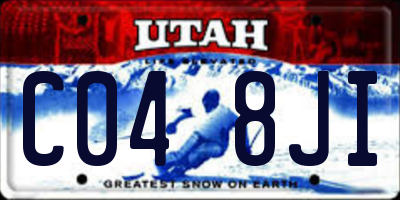 UT license plate C048JI