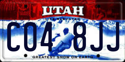 UT license plate C048JJ