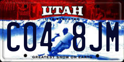 UT license plate C048JM
