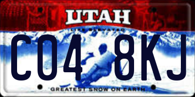 UT license plate C048KJ
