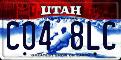 UT license plate C048LC