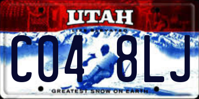 UT license plate C048LJ