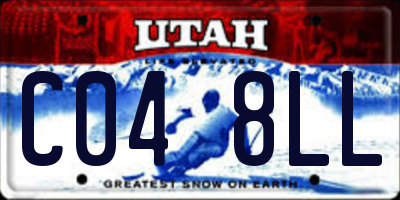 UT license plate C048LL