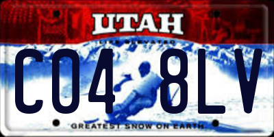 UT license plate C048LV