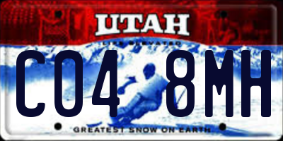 UT license plate C048MH