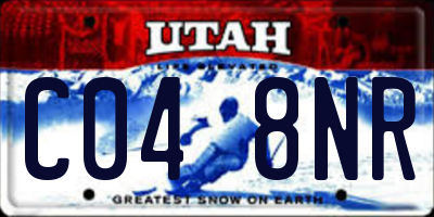 UT license plate C048NR