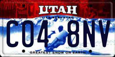 UT license plate C048NV