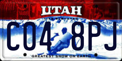UT license plate C048PJ