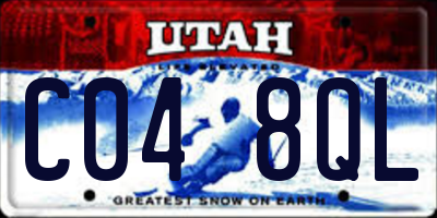 UT license plate C048QL