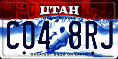 UT license plate C048RJ