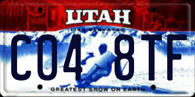 UT license plate C048TF