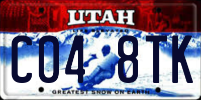 UT license plate C048TK