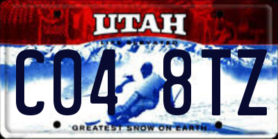UT license plate C048TZ