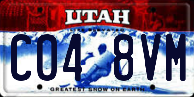 UT license plate C048VM