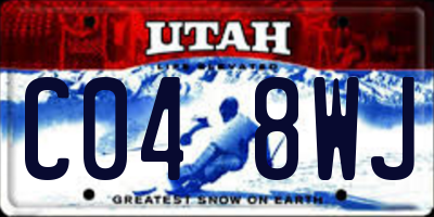 UT license plate C048WJ