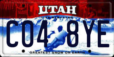 UT license plate C048YE