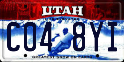 UT license plate C048YI