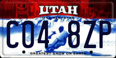UT license plate C048ZP