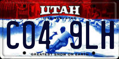 UT license plate C049LH
