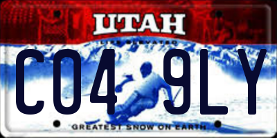 UT license plate C049LY
