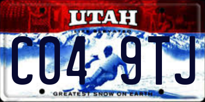 UT license plate C049TJ