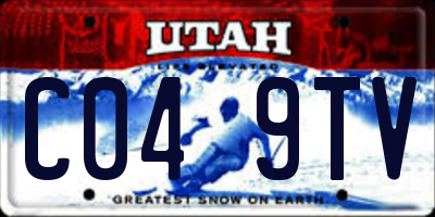 UT license plate C049TV