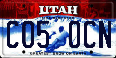 UT license plate C050CN