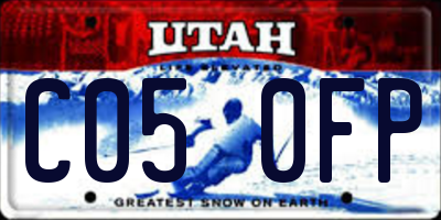 UT license plate C050FP