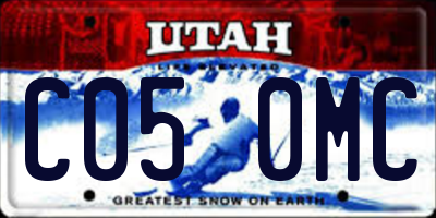 UT license plate C050MC