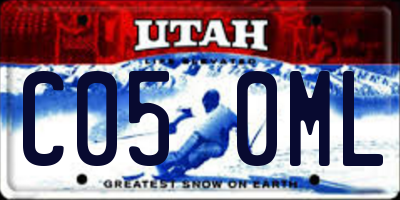 UT license plate C050ML