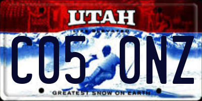 UT license plate C050NZ