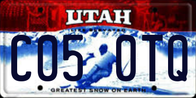 UT license plate C050TQ