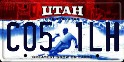 UT license plate C051LH