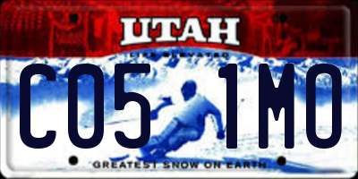 UT license plate C051MO