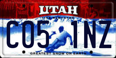 UT license plate C051NZ