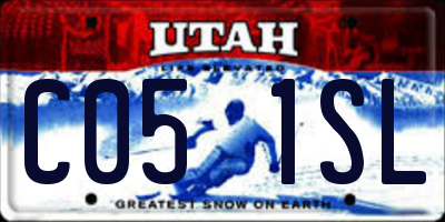 UT license plate C051SL