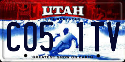 UT license plate C051TV